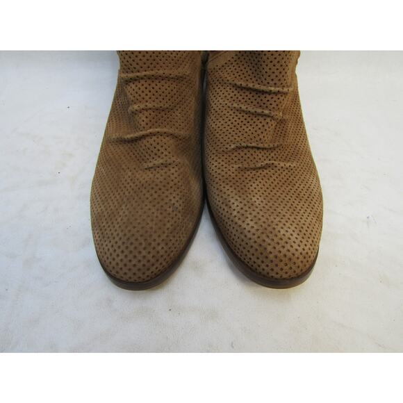 Vince Camuto Womens Size 10 M Brown Suede Zip Ankle Fashion Boots Bootie - Picture 6 of 11